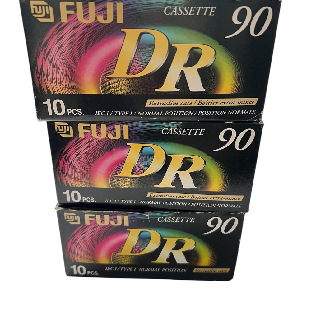 Fuji Cassette 90 DR Extra slim case Type 1 Normas 3 Boxes of 10 each 30 Sealed